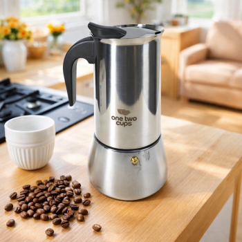 One Two Cups Moka Pot Teko Kopi Espresso Coffee Maker Stovetop 12 Cup - Z21