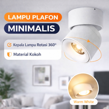 Aisilan Lampu Plafon Minimalis Lamp Warm White 3000K 9W 880 Lumens - MSD529