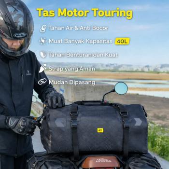 CHINK Tas Motor Touring Back Seat Tail Pannier Bag Waterproof PVC - CH03