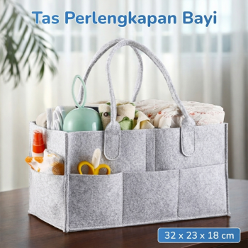 Mrosaa Tas Organizer Perlengkapan Bayi Portable Baby Diaper Caddy Bag - SS320
