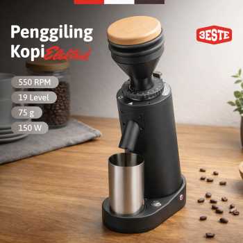 Trieste Penggiling Biji Kopi Elektrik Coffee Grinder 19 Level 75g - CG-017