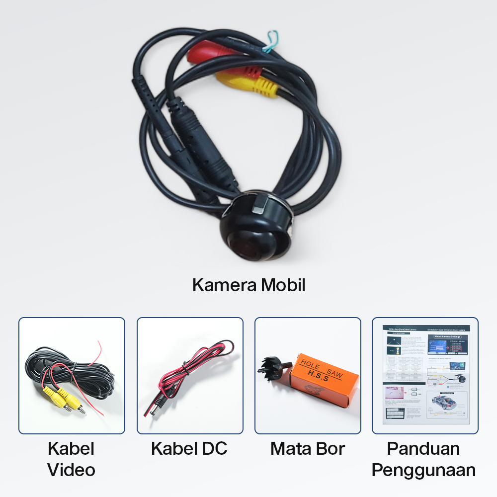 Kamera Mundur Parkir Mobil 360 Degree Compact 480TVL IP68 - W360 Gambar produk Kamera Mundur Parkir Mobil 360 Degree Compact 480TVL IP68 - W360