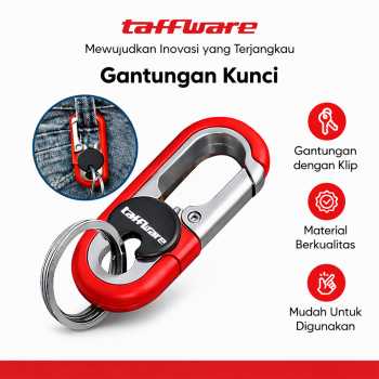 Taffware Gantungan Kunci Carabiner Keychain Clip Stainless Steel - A3746