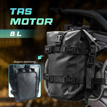 Moyama Tas Motor Touring Samping Frame Crash Bars Waterproof Bag 8L - INU27
