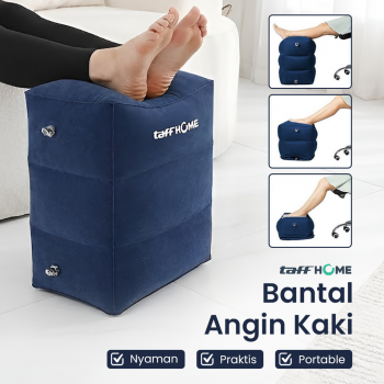 Gambar produk TaffHOME Bantal Angin Kaki Portabel Inflatable Relaxing Foot Rest - BSZ0020