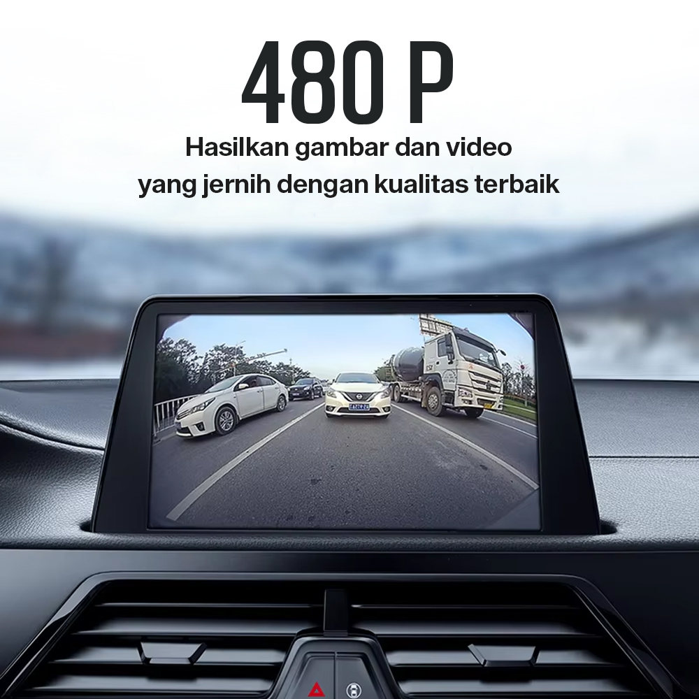 Kamera Mundur Parkir Mobil 360 Degree Compact 480TVL IP68 - W360 Gambar produk Kamera Mundur Parkir Mobil 360 Degree Compact 480TVL IP68 - W360