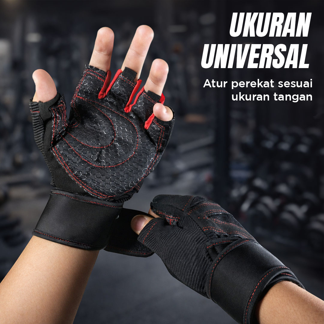 HU WAI YUN DONG Sarung Tangan Motor Olahraga Half-Finger Gloves L - HWYD Gambar produk HU WAI YUN DONG Sarung Tangan Motor Olahraga Half-Finger Gloves L - HWYD