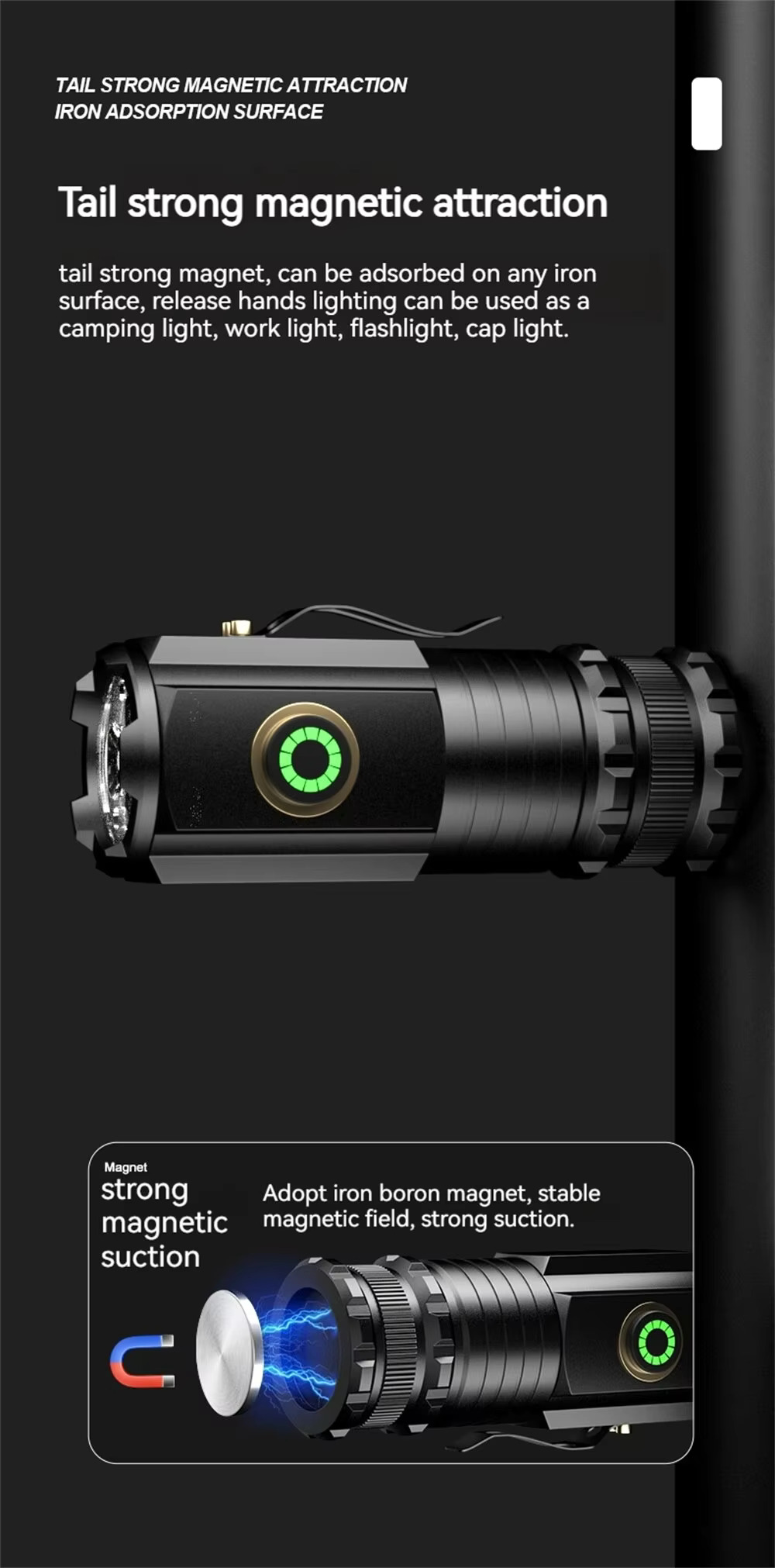 IBEN Senter LED Waterproof USB Rechargeable 2000 Lumens with Battery - P35 Gambar produk IBEN Senter LED Waterproof USB Rechargeable 2000 Lumens with Battery - P35