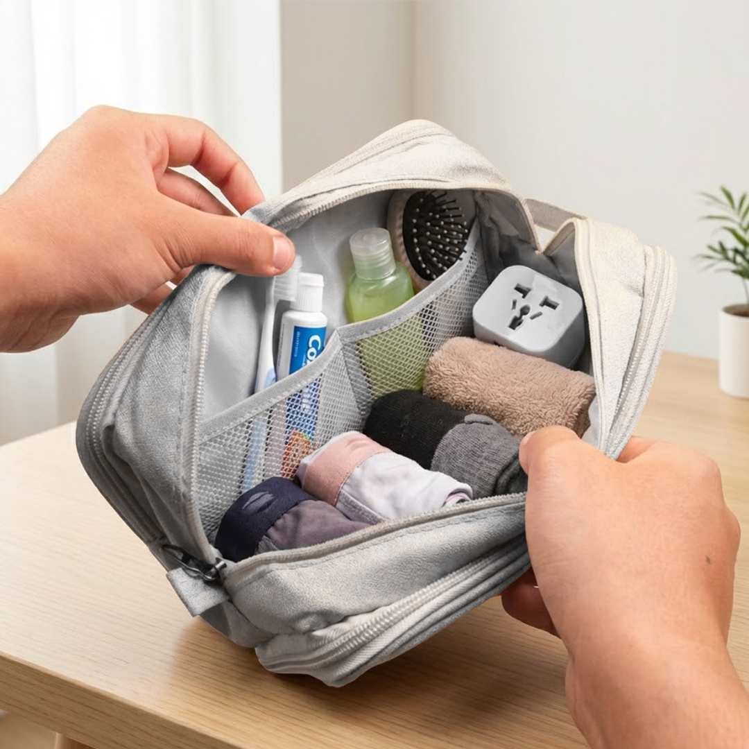 ZEST Tas Travel Organizer Toiletry Bag Multifunctional Waterproof - RH2322 Gambar produk ZEST Tas Travel Organizer Toiletry Bag Multifunctional Waterproof - RH2322