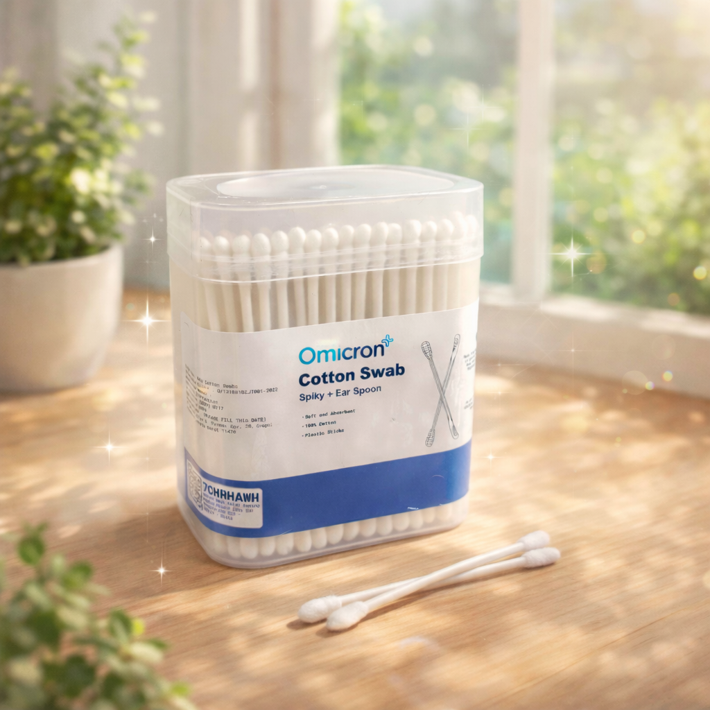 TaffOmicron Cotton Swab Korek Kuping Double Headed Baby Ear 200 PCS - INU129 Gambar produk TaffOmicron Cotton Swab Korek Kuping Double Headed Baby Ear 200 PCS - INU129