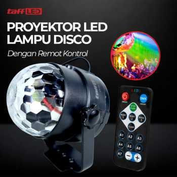 Gambar produk TaffLED Lampu Proyektor Disco LED RGB 240V 6W with Remote Control - CY-LV-RG