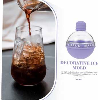 Gambar produk TaffHOME Cetakan Es Batu Silikon Bola Light Bulb Ice Cube Mold - GJ2980