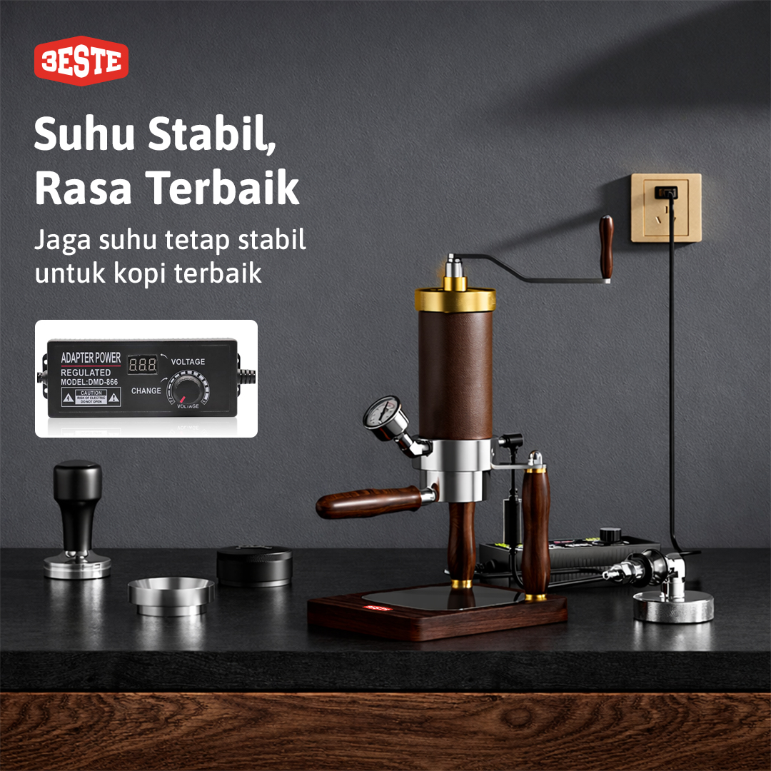 Trieste Mesin Kopi Espresso Manual Hand Crank Pneumatic 85ml with PID - AWS Gambar produk Trieste Mesin Kopi Espresso Manual Hand Crank Pneumatic 85ml with PID - AWS