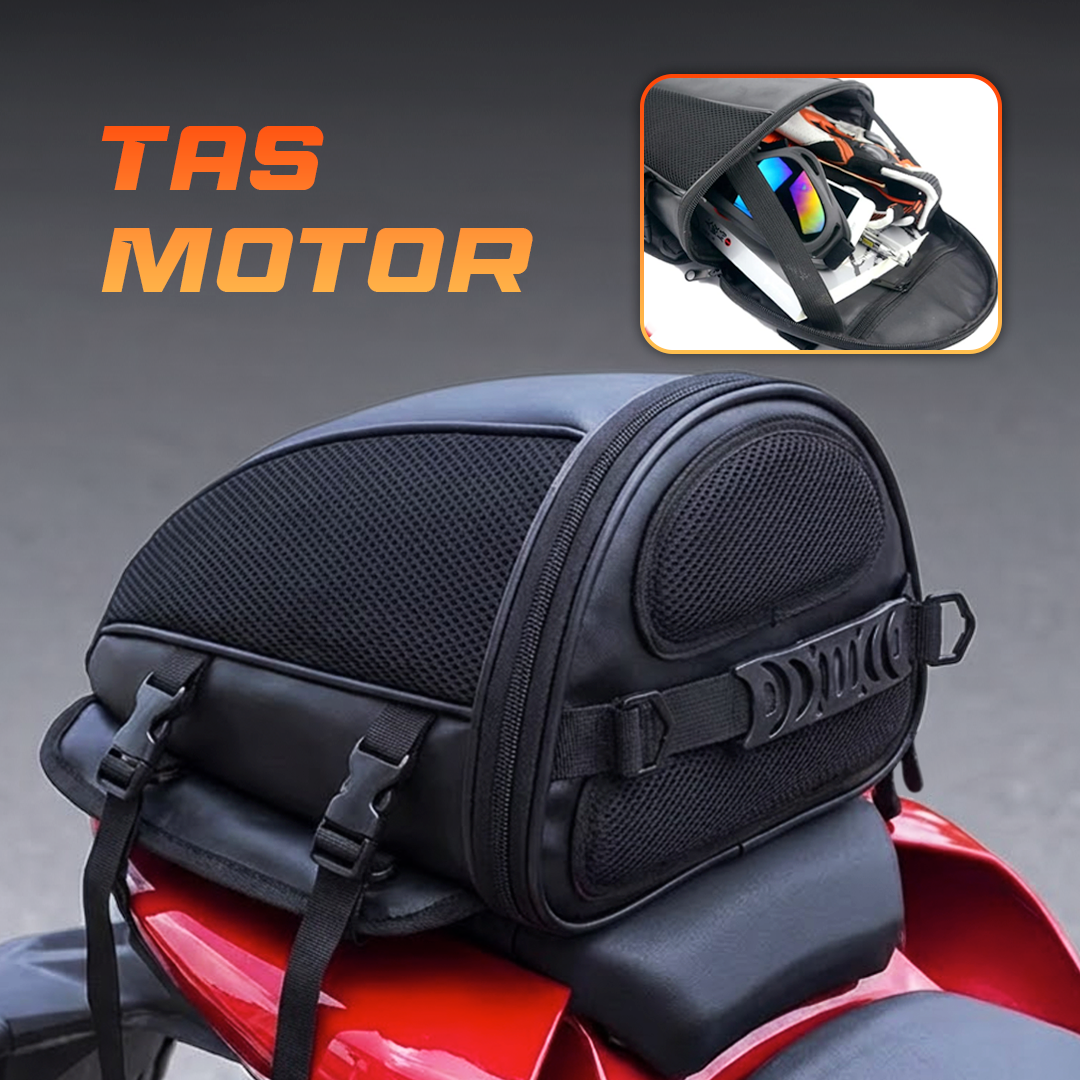 Tas Motor Touring Back Seat Tail Travel Storage Bag - 666789 Gambar produk Tas Motor Touring Back Seat Tail Travel Storage Bag - 666789