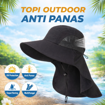 Rhodey Topi Rimba Hiking Outdoor Anti UV Waterproof Polyamide - BH031