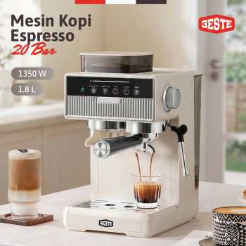 Trieste Mesin Kopi Espresso Coffee Frothing Grinding 20 Level 1350W - BG658T