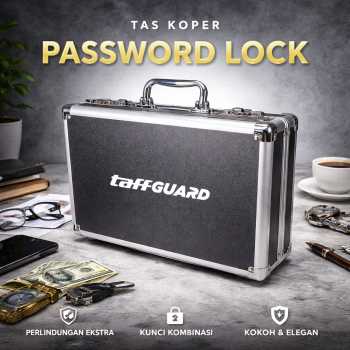 TaffGUARD Tas Koper Penyimpanan Hard Case Password Lock 36x24x10cm - FN54