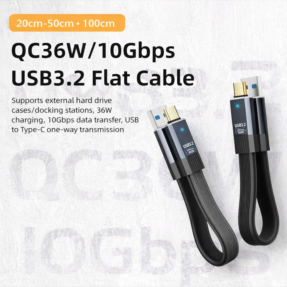 Gambar produk UGI Kabel Charger USB Type C 3.2 Fast Charging Quick Charge 36W 10Gbps 0.5M - UG03