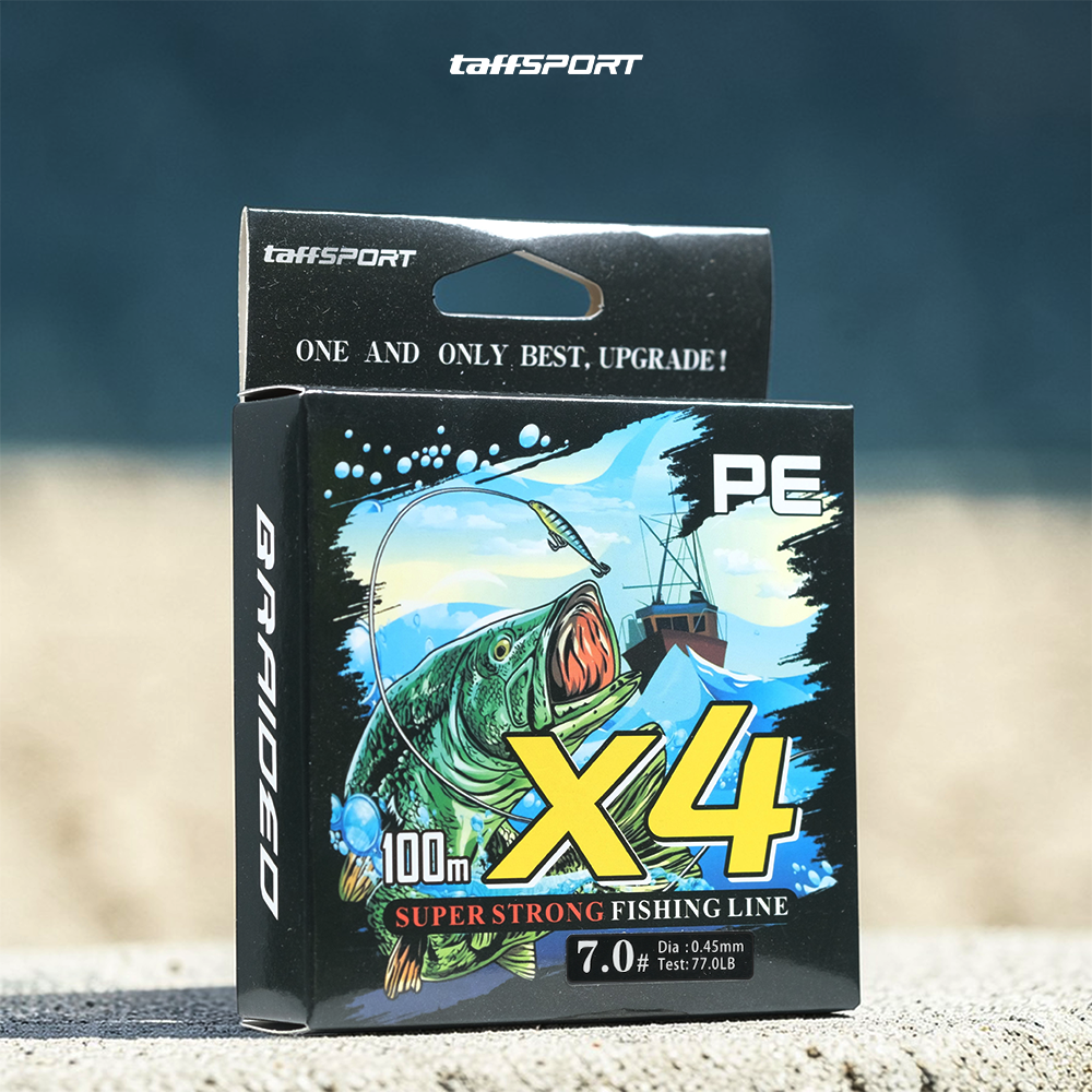 TaffSPORT Senar Pancing PE 4 Braided Strand Fishing Line 100M 7.0 - X4 Gambar produk TaffSPORT Senar Pancing PE 4 Braided Strand Fishing Line 100M 7.0 - X4