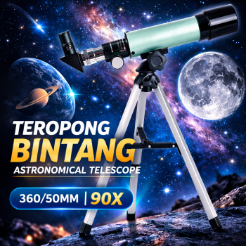 Gambar produk Nikula Teropong Bintang Astronomical Telescope 360/50mm 90x - F36050