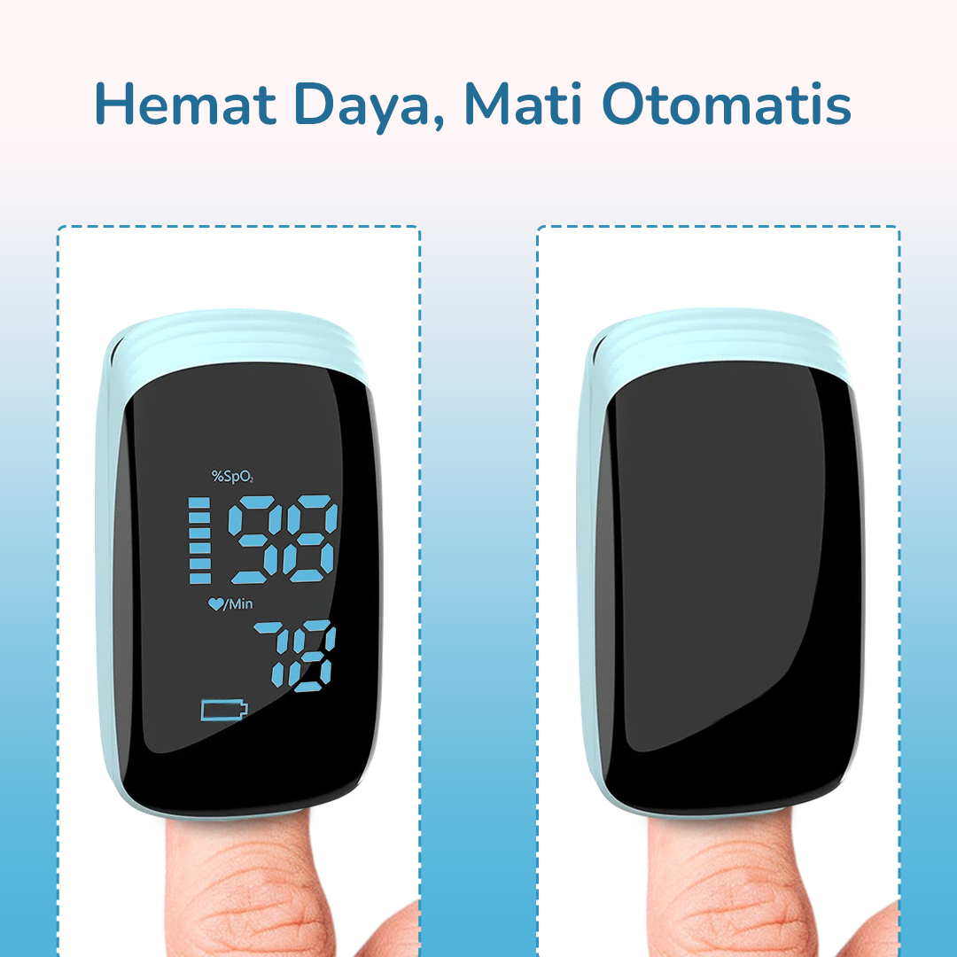 AIQUE Fingertip Pulse Oximeter Alat Ukur Saturasi Oksigen Darah - TY-05 Gambar produk AIQUE Fingertip Pulse Oximeter Alat Ukur Saturasi Oksigen Darah - TY-05