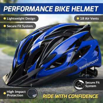 TaffSPORT Helm Sepeda Bicycle Road Bike Helmet EPS PVC 18 Air Vent - X40