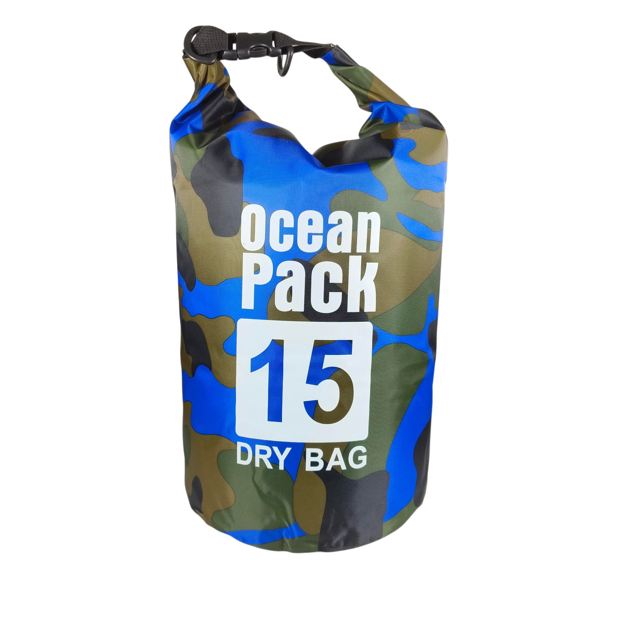 Ocean Pack Dry Bag Waterproof Backpack Strap Tas Tahan Air PVC Nilon 15L - XAZ9 Gambar produk Ocean Pack Dry Bag Waterproof Backpack Strap Tas Tahan Air PVC Nilon 15L - XAZ9