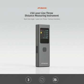 ATuMan Pengukur Jarak Laser Range Finder Portable Rechargeable 40M - LS6