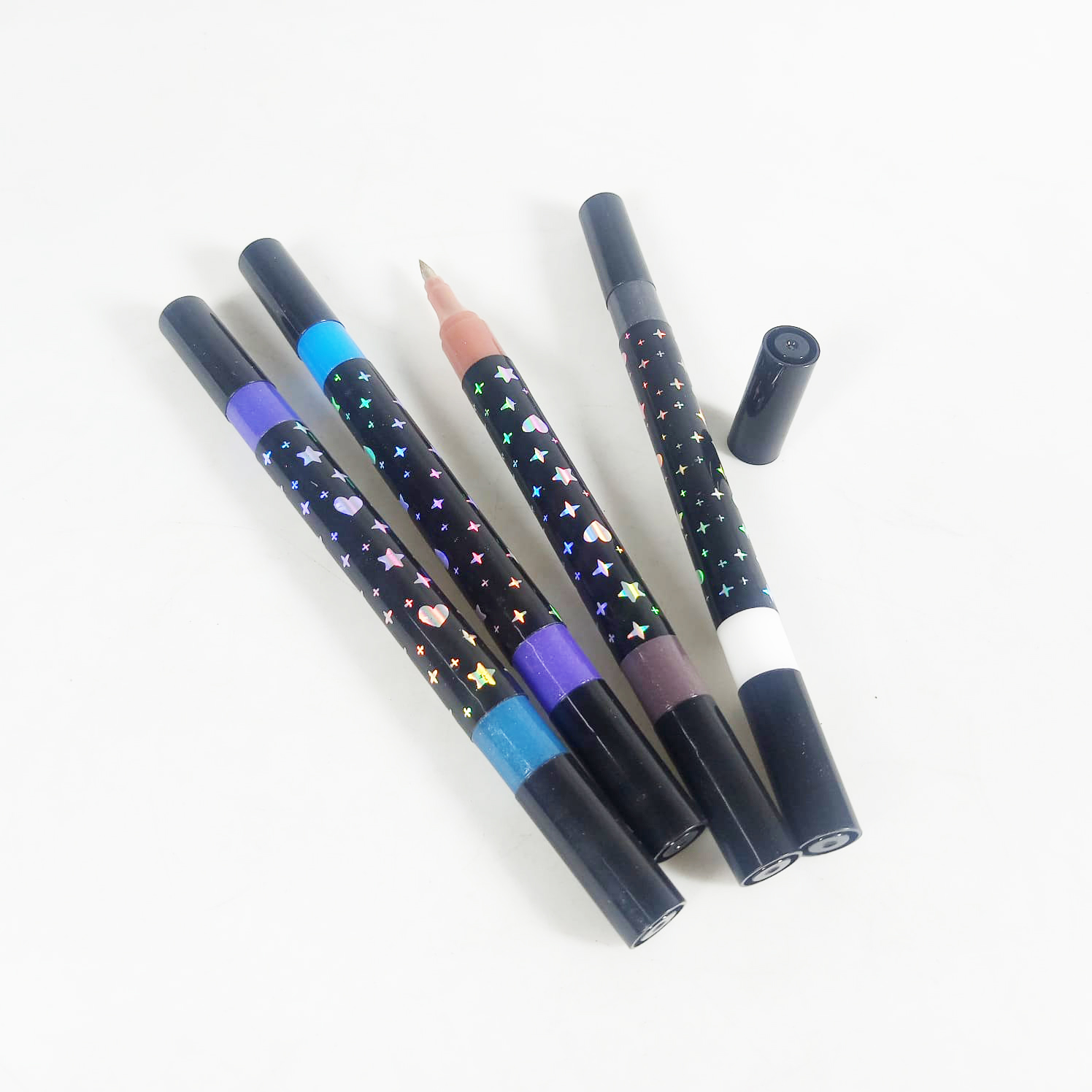 Gambar produk Kolorowy Spidol Warna Glitter Dual Tip Watercolor Set 48 Colors 24 PCS - 88635