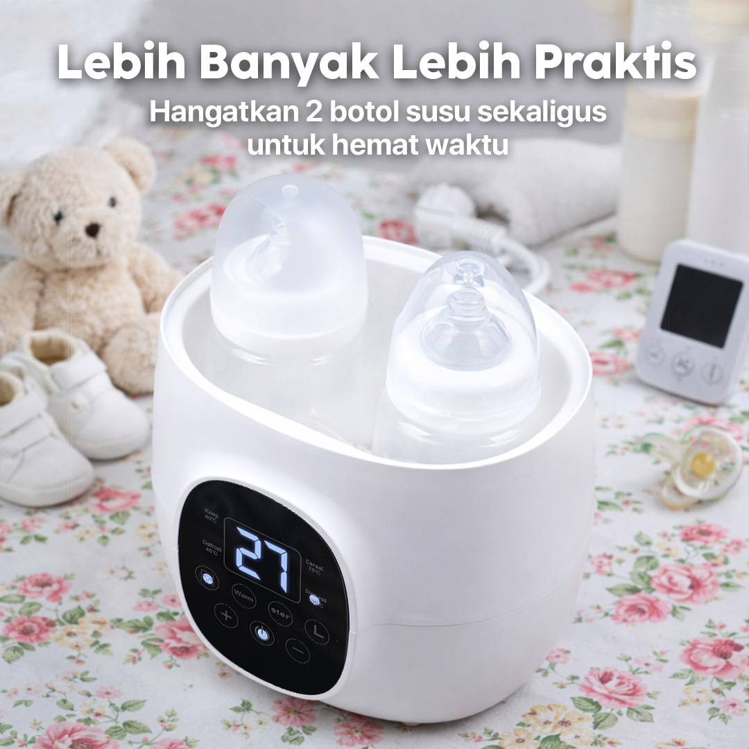 Nutiboo Penghangat Botol Susu Bayi 2in1 Milk Warmer Sterilizers - HJ-B01 Gambar produk Nutiboo Penghangat Botol Susu Bayi 2in1 Milk Warmer Sterilizers - HJ-B01