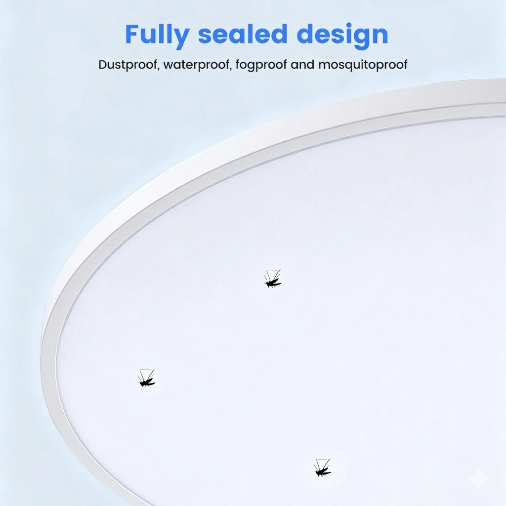 HEGE Lampu Plafon LED Ceiling Light Dimmable 3in1 Color 22cm 18W - M220 Gambar produk HEGE Lampu Plafon LED Ceiling Light Dimmable 3in1 Color 22cm 18W - M220