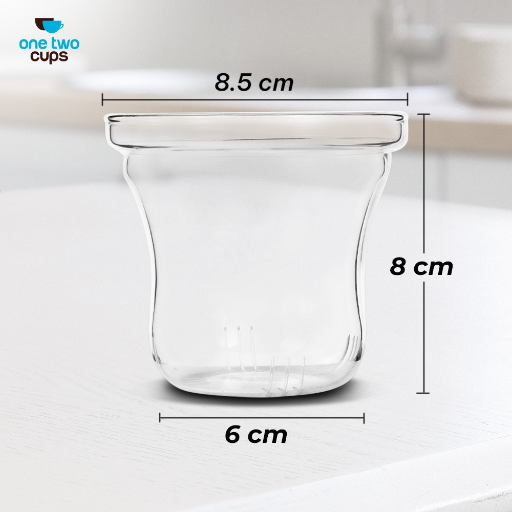 Gambar produk One Two Cups Saringan Teh Filter Pengganti Cangkir Teh Kaca 420ml - OTC421