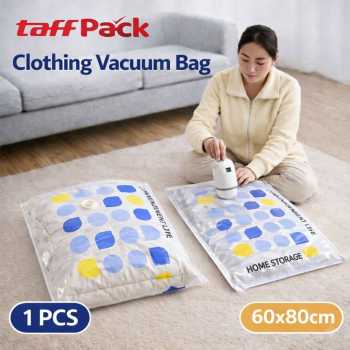 TaffPACK Kantong Plastik Vakum Pakaian Vacuum Bag 1 PCS Universal - TR100