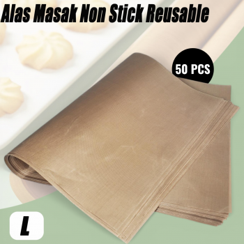 BAWU Alas Masak Non Stick Reusable Cake Oven Baking Tray Mat 50 PCS - M05