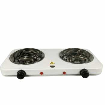 Gambar produk TaffHOME Kompor Listrik 2 Tungku Portable Coil Hot Plate 2000W - WY-05C