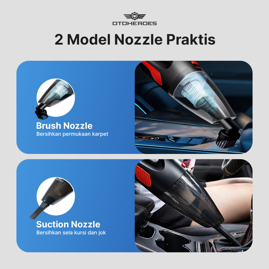 OTOHEROES Vacuum Cleaner Penyedot Debu Mobil 12V 120W - APY2001-2XCQ Gambar produk OTOHEROES Vacuum Cleaner Penyedot Debu Mobil 12V 120W - APY2001-2XCQ