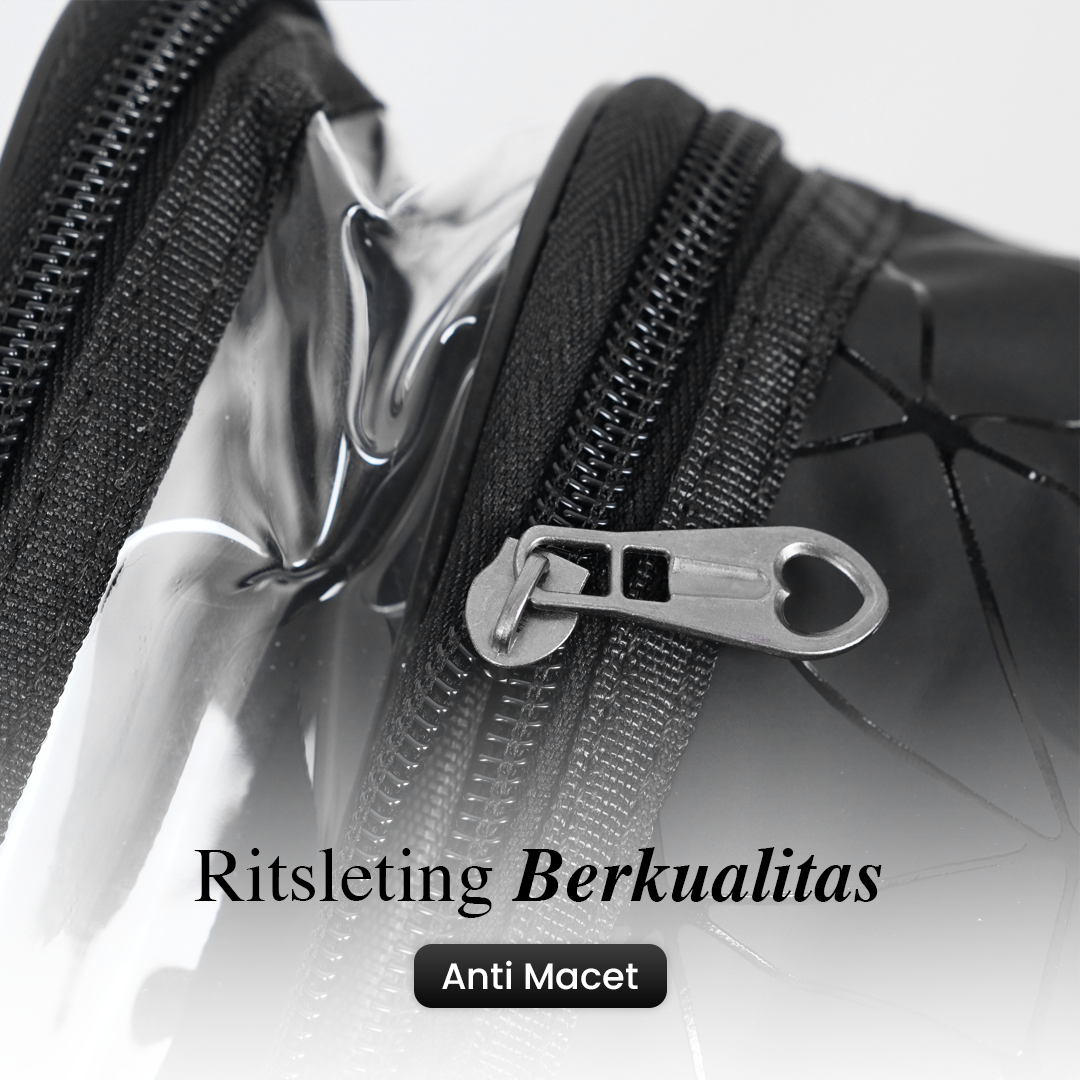 QEHIIE Tas Kosmetik Make Up Travel Wanita Vinyl - Q686 Gambar produk QEHIIE Tas Kosmetik Make Up Travel Wanita Vinyl - Q686