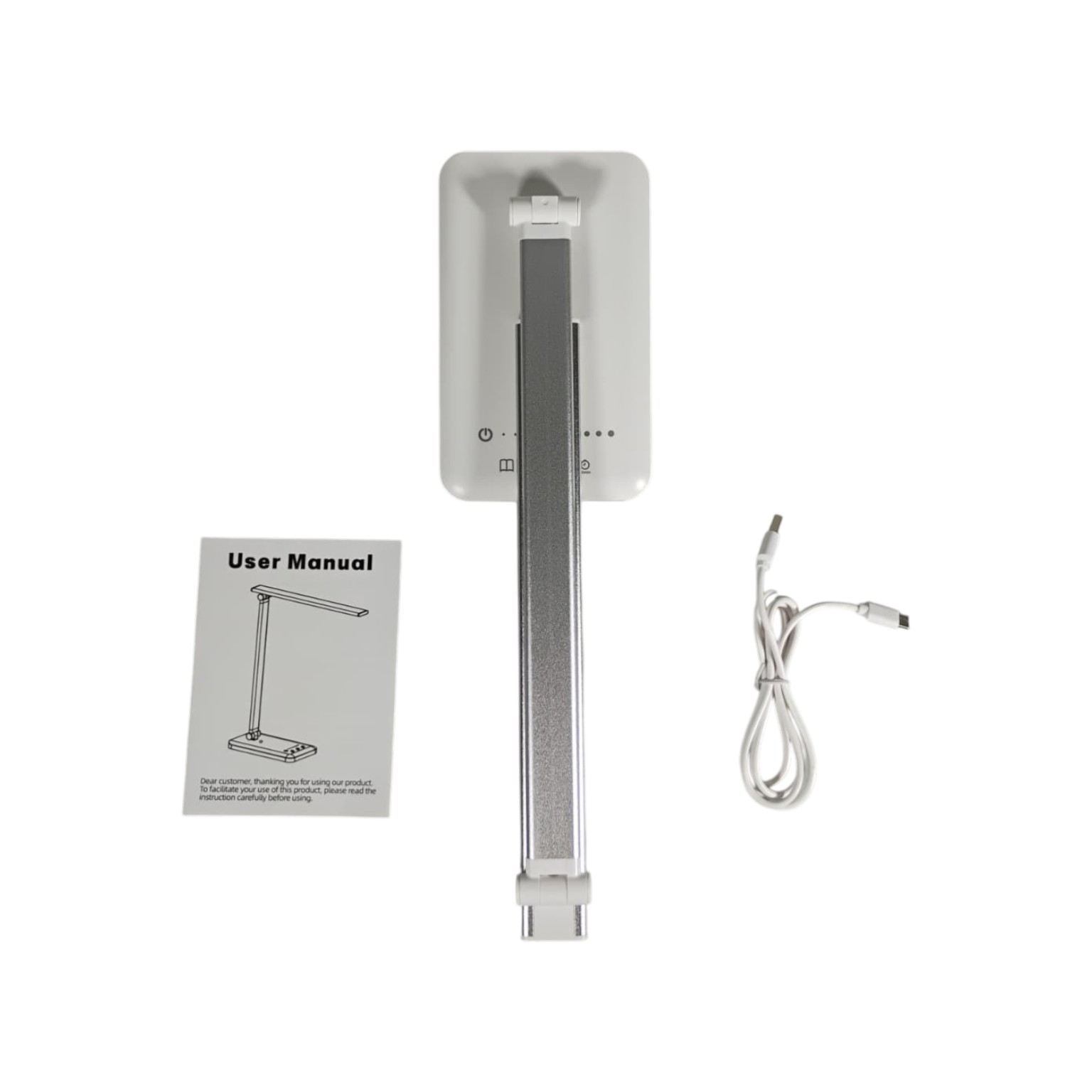 NEWSTYLE Lampu Meja Belajar LED Desk Lamp USB Rechargeable 8W 3 Color - PH376 Gambar produk NEWSTYLE Lampu Meja Belajar LED Desk Lamp USB Rechargeable 8W 3 Color - PH376