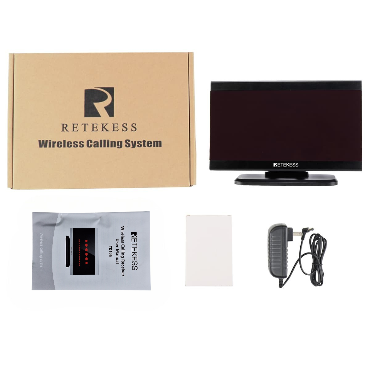 RETEKESS Wireless Calling System LED Display Mesin Antrian Speaker - TD105 Gambar produk RETEKESS Wireless Calling System LED Display Mesin Antrian Speaker - TD105