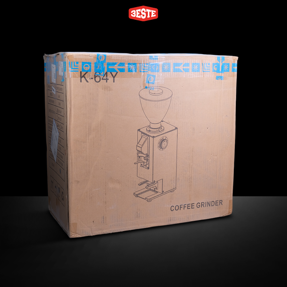 Trieste Penggiling Biji Kopi Coffee Grinder Auto Tamper 350W 450gr - K-64Y Gambar produk Trieste Penggiling Biji Kopi Coffee Grinder Auto Tamper 350W 450gr - K-64Y