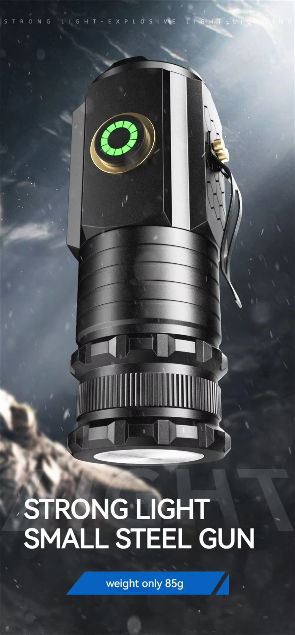 IBEN Senter LED Waterproof USB Rechargeable 2000 Lumens with Battery - P35 Gambar produk IBEN Senter LED Waterproof USB Rechargeable 2000 Lumens with Battery - P35