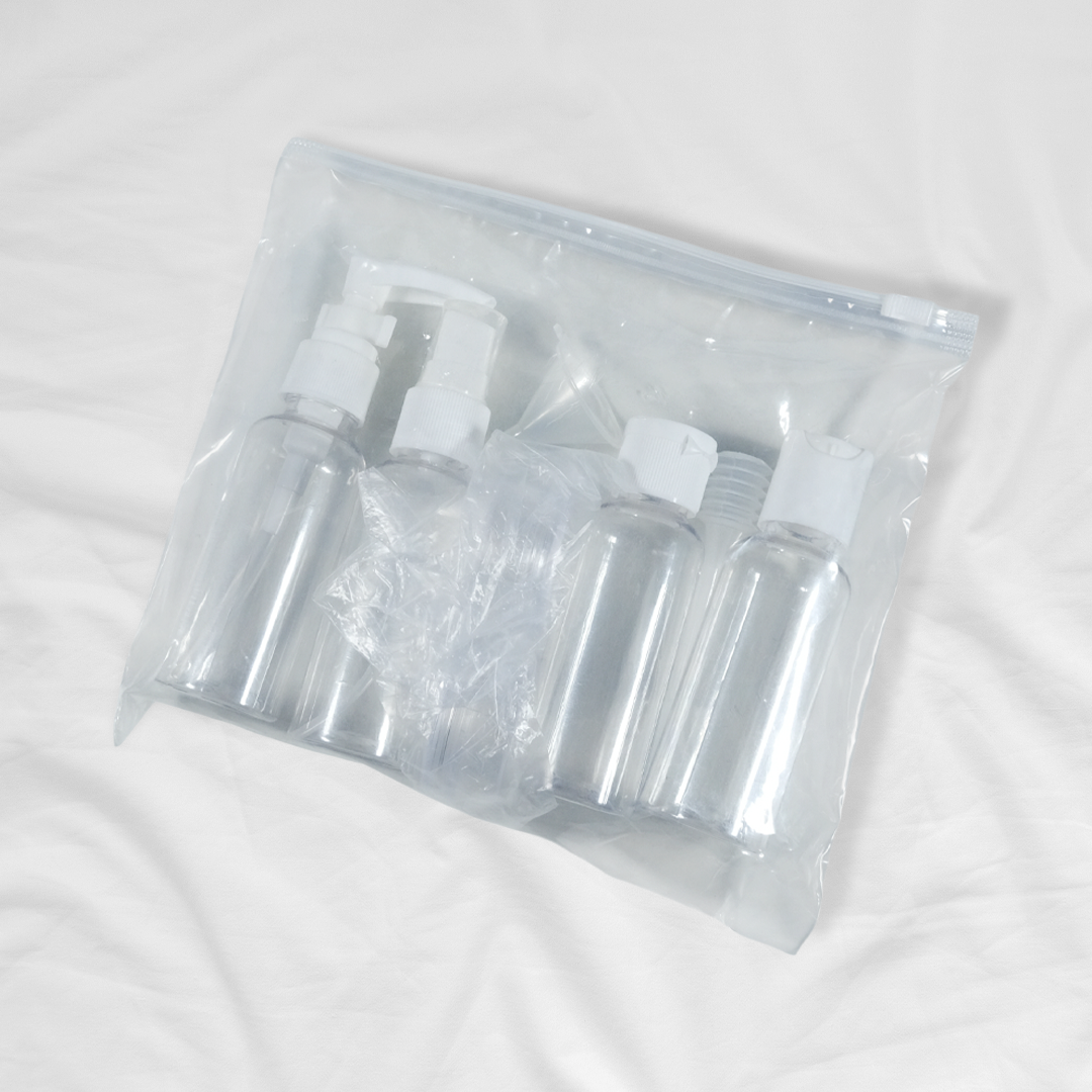 MUQGEW Botol Travel Size Liquid Bottle Pack 6 PCS - SV1 Gambar produk MUQGEW Botol Travel Size Liquid Bottle Pack 6 PCS - SV1