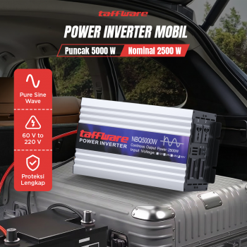 Taffware Power Inverter Mobil Pure Sine Wave DC 60V to AC 220V 5000W - NBQ5000W