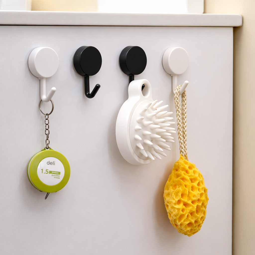 Gantungan Kunci Dinding Alat Dapur Hook Wall Hanger Adhesive 10 PCS - GT10A Gambar produk Gantungan Kunci Dinding Alat Dapur Hook Wall Hanger Adhesive 10 PCS - GT10A