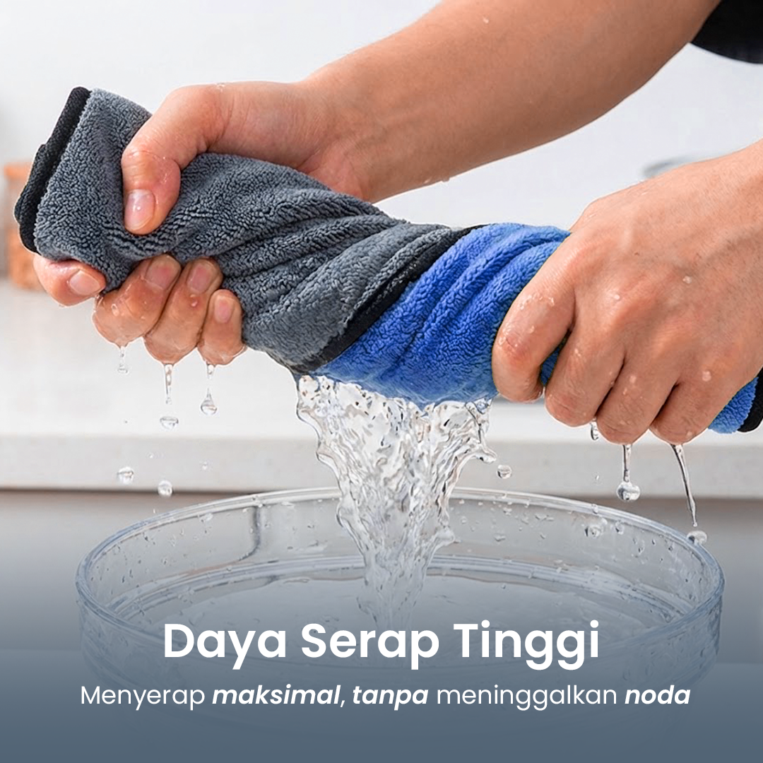 Xinyuan Kain Lap Microfiber Premium Mobil Multifungsi 611 GSM 30x30cm - H-25 Gambar produk Xinyuan Kain Lap Microfiber Premium Mobil Multifungsi 611 GSM 30x30cm - H-25