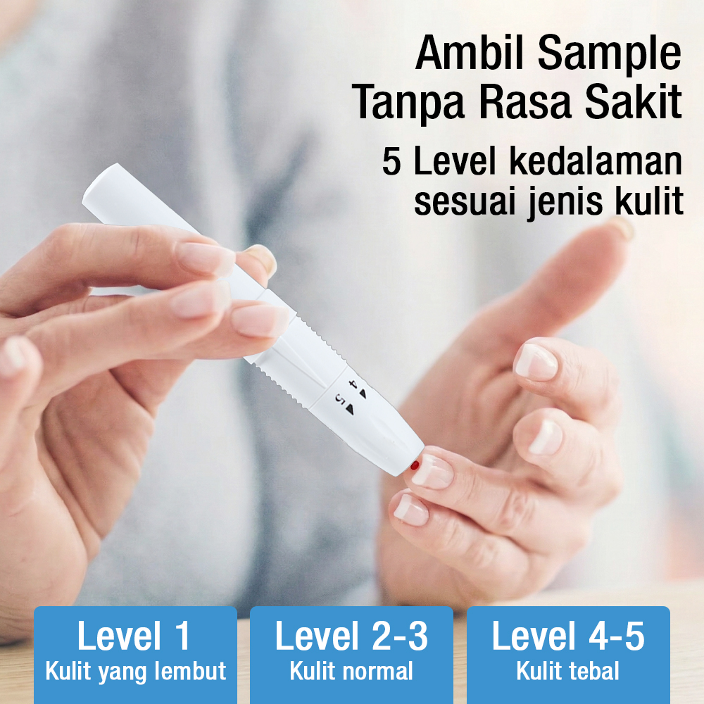 XIUDA Alat Cek Gula Darah Glucometer Kit 50 Test Strips - G058 Gambar produk XIUDA Alat Cek Gula Darah Glucometer Kit 50 Test Strips - G058