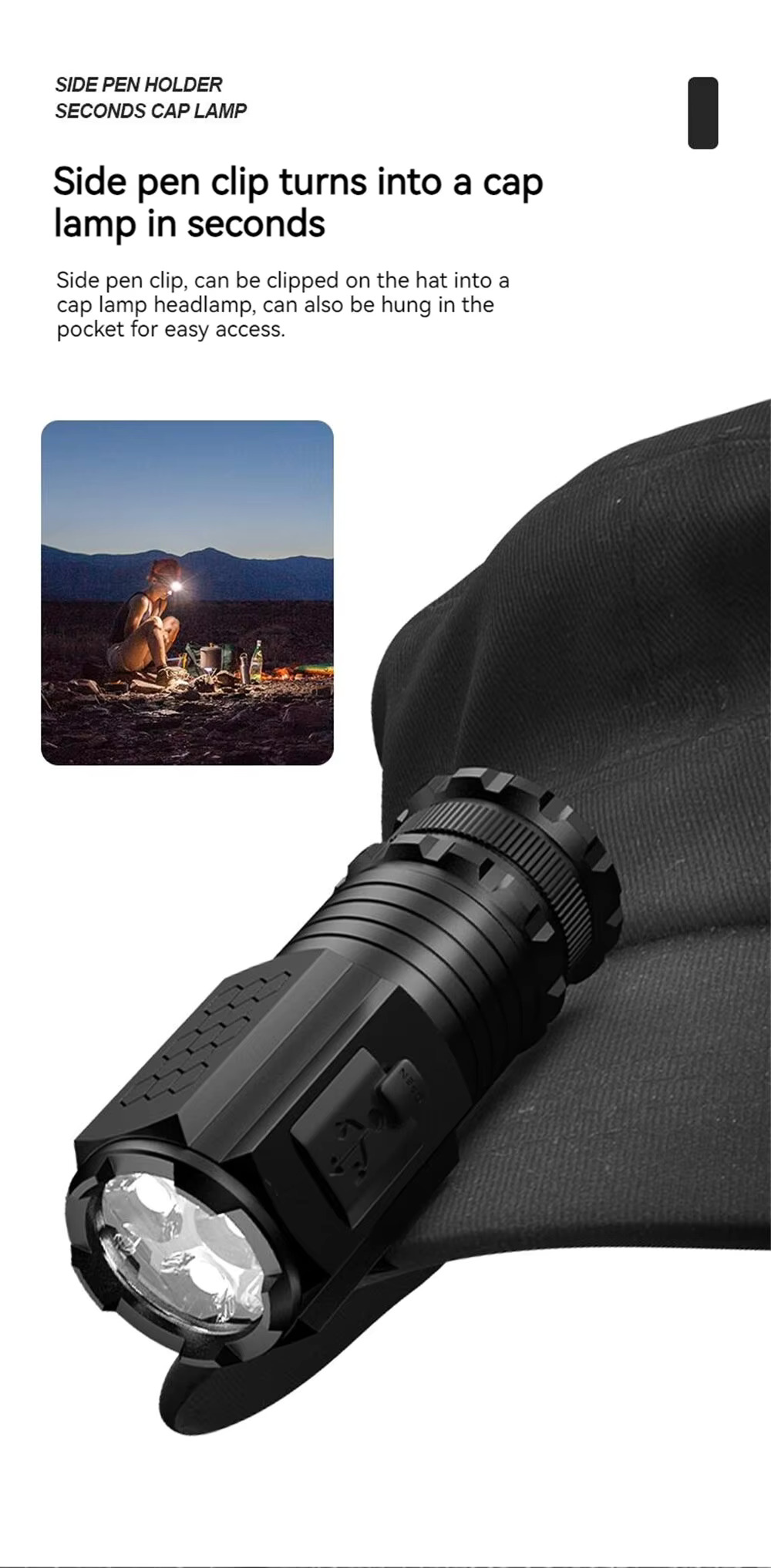 IBEN Senter LED Waterproof USB Rechargeable 2000 Lumens with Battery - P35 Gambar produk IBEN Senter LED Waterproof USB Rechargeable 2000 Lumens with Battery - P35