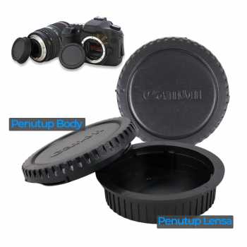 RePhoto Penutup Lensa Front Cover and Rear Lens Cap for Canon - CA001