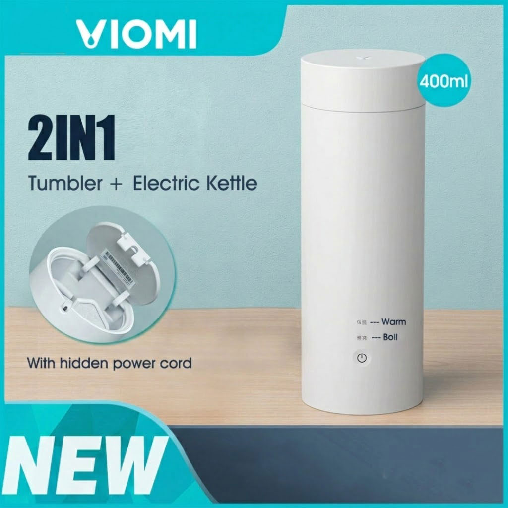 VIOMI Teko Listrik Pemanas Air Portable Tumbler Heater 300W 400ml - YM-K0401 Gambar produk VIOMI Teko Listrik Pemanas Air Portable Tumbler Heater 300W 400ml - YM-K0401