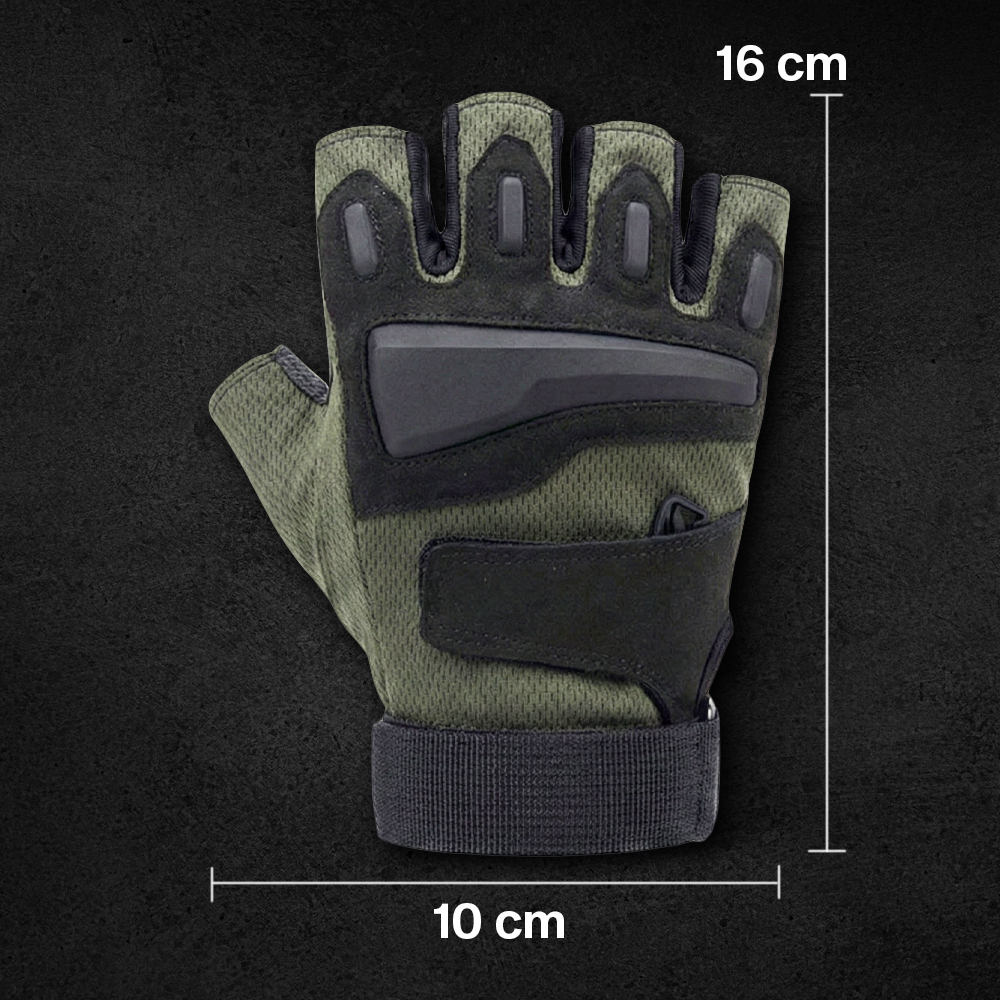Black Eagle Sarung Tangan Motor Tactical Half Finger L - PC016 Gambar produk Black Eagle Sarung Tangan Motor Tactical Half Finger L - PC016
